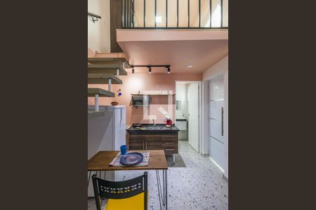 Sala/Cozinha de apartamento para alugar com 1 quarto, 22m² em Vila do Conde, Barueri