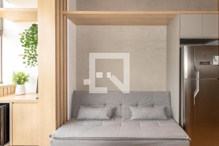 Sala de kitnet/studio para alugar com 1 quarto, 30m² em Indianópolis, São Paulo