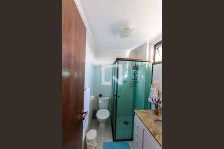 Banheiro da Suíte de apartamento à venda com 3 quartos, 106m² em Parque das Nações, Santo André