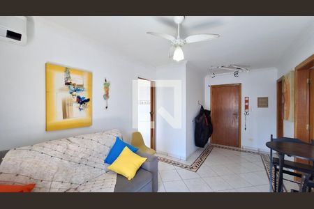 Sala de apartamento para alugar com 1 quarto, 65m² em Guilhermina, Praia Grande