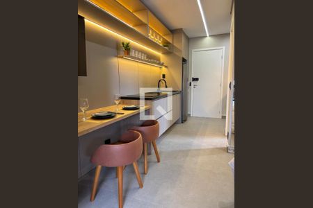 Cozinha de apartamento à venda com 1 quarto, 24m² em Vila Olímpia, São Paulo