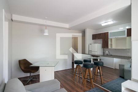 Sala de apartamento à venda com 1 quarto, 50m² em Cerqueira César, São Paulo