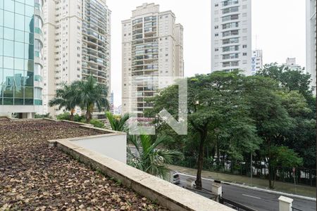 Vista da varanda da sala de apartamento para alugar com 1 quarto, 60m² em Cerqueira César, São Paulo