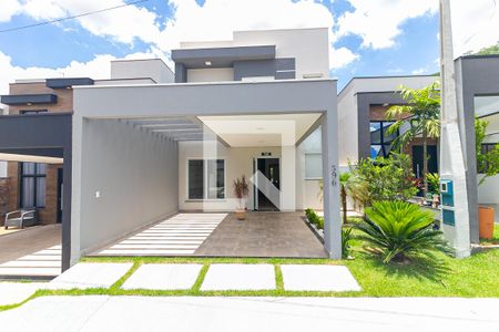 Fachada de casa de condomínio à venda com 3 quartos, 200m² em Jardim Park Real, Indaiatuba