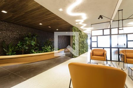 Studio para alugar com 26m², 1 quarto e sem vaga Studio para alugar com 26m², 1 quarto e sem vagaHall de entrada