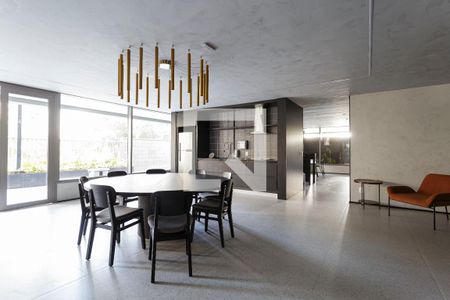 Studio para alugar com 26m², 1 quarto e sem vaga Studio para alugar com 26m², 1 quarto e sem vagaÁrea comum - Salão de festas