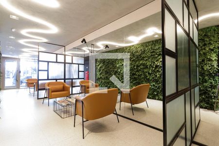 Studio para alugar com 26m², 1 quarto e sem vaga Studio para alugar com 26m², 1 quarto e sem vagaHall de entrada