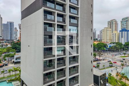 Vista da Varanda de kitnet/studio à venda com 1 quarto, 27m² em Jardim das Acacias, São Paulo