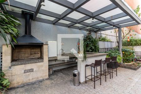 Studio à venda com 30m², 1 quarto e 1 vagaChurrasqueira