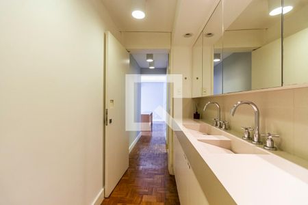 Banheiro da Suíte de apartamento para alugar com 1 quarto, 105m² em Jardim Paulista, São Paulo