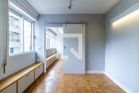 Sala de TV de apartamento para alugar com 1 quarto, 105m² em Jardim Paulista, São Paulo