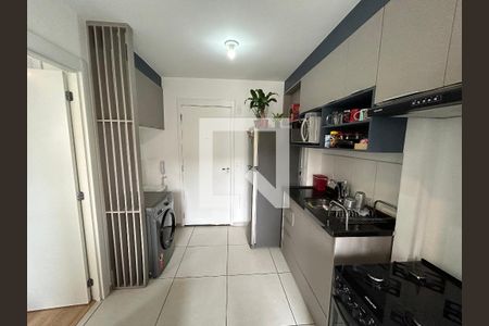 Cozinha de apartamento à venda com 1 quarto, 27m² em Barra Funda, São Paulo