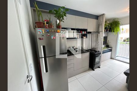 Cozinha de apartamento à venda com 1 quarto, 27m² em Barra Funda, São Paulo