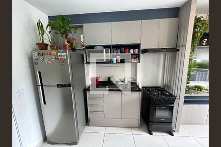 Cozinha de apartamento à venda com 1 quarto, 27m² em Barra Funda, São Paulo