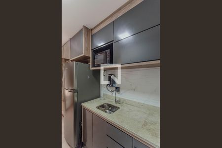 Cozinha de kitnet/studio para alugar com 1 quarto, 25m² em Vila Mariana, São Paulo
