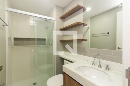 Banheiro de kitnet/studio para alugar com 1 quarto, 26m² em Campos Elíseos, São Paulo