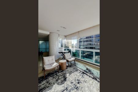 Varanda da Sala de apartamento à venda com 5 quartos, 335m² em Vila Regente Feijó, São Paulo