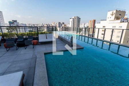 Studio para alugar com 32m², 1 quarto e sem vagaÁrea comum - Piscina