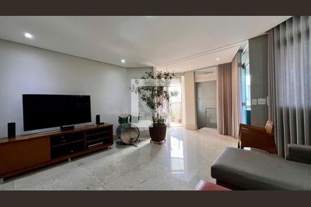 sala 2 de apartamento à venda com 4 quartos, 300m² em Luxemburgo, Belo Horizonte