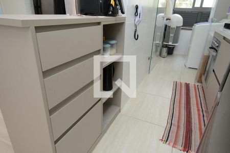 Apartamento para alugar com 46m², 2 quartos e 1 vagaDetalhe da cozinha