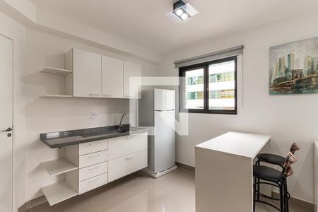 Cozinha de kitnet/studio para alugar com 1 quarto, 24m² em Vila Buarque, São Paulo