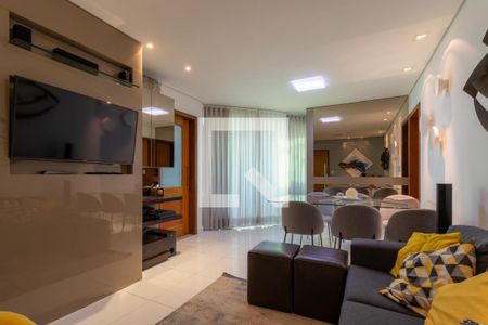 sala  de apartamento à venda com 3 quartos, 107m² em Anchieta, Belo Horizonte