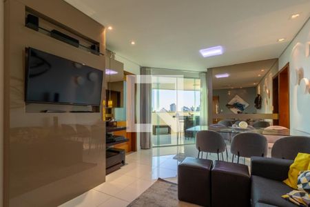 sala  de apartamento à venda com 3 quartos, 107m² em Anchieta, Belo Horizonte