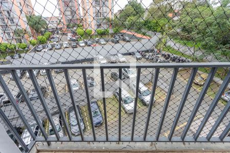 Varanda da sala de apartamento à venda com 2 quartos, 48m² em Vila Santa Luzia, Diadema