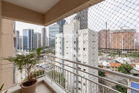 Varanda da Sala de apartamento à venda com 2 quartos, 50m² em Santo Amaro, São Paulo