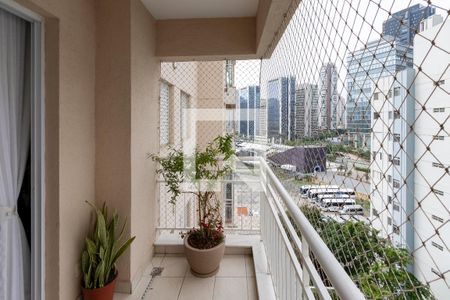 Varanda da Sala de apartamento à venda com 2 quartos, 50m² em Santo Amaro, São Paulo