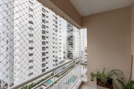 Varanda da Sala de apartamento à venda com 2 quartos, 50m² em Santo Amaro, São Paulo