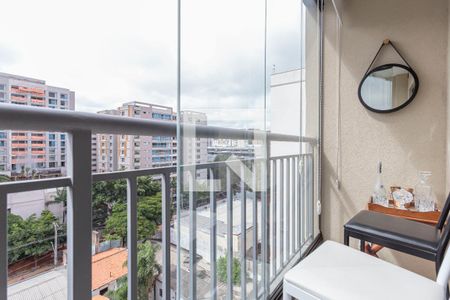 Studio à venda com 27m², 1 quarto e sem vagaVaranda