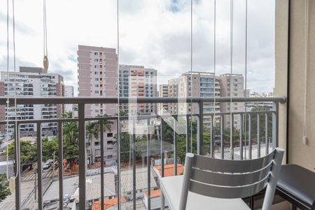 Studio à venda com 27m², 1 quarto e sem vagaVaranda