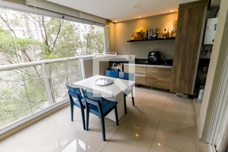 Varanda da Sala de apartamento à venda com 2 quartos, 75m² em Vila Andrade, São Paulo