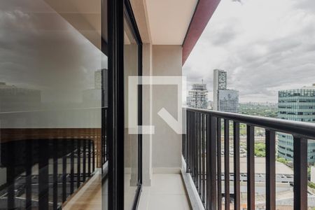 Varanda de kitnet/studio para alugar com 1 quarto, 25m² em Pinheiros, São Paulo