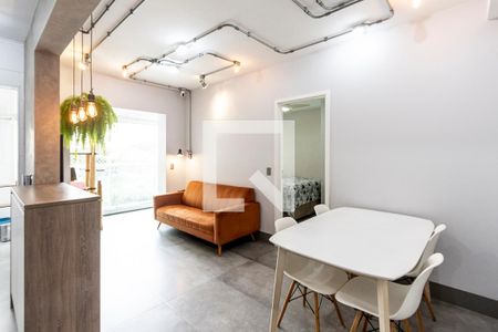 Sala de apartamento para alugar com 1 quarto, 45m² em Várzea da Barra Funda, São Paulo