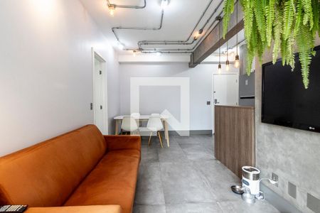 Sala de apartamento para alugar com 1 quarto, 45m² em Várzea da Barra Funda, São Paulo