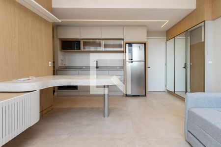 Sala/ Cozinha de apartamento à venda com 1 quarto, 38m² em Vila Sao Francisco, São Paulo