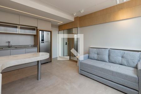 Sala/ Cozinha de apartamento à venda com 1 quarto, 38m² em Vila Sao Francisco, São Paulo