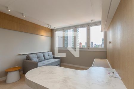 Sala/ Cozinha de apartamento à venda com 1 quarto, 38m² em Vila Sao Francisco, São Paulo