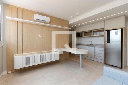 Sala/ Cozinha de apartamento à venda com 1 quarto, 38m² em Vila Sao Francisco, São Paulo