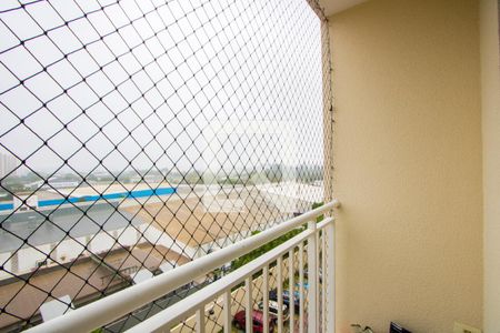 Varanda da sala de apartamento para alugar com 2 quartos, 50m² em Vila Homero Thon, Santo André