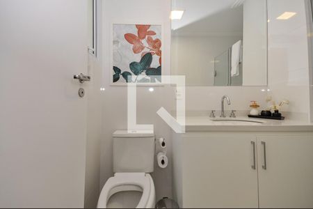 Apartamento para alugar com 136m², 3 quartos e 2 vagasBanheiro do quarto 3 Suíte