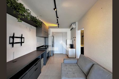 Sala de apartamento para alugar com 1 quarto, 33m² em Brooklin, São Paulo