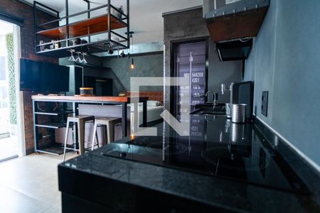 Studio para alugar com 33m², 1 quarto e 1 vaga Studio para alugar com 33m², 1 quarto e 1 vagaCozinha
