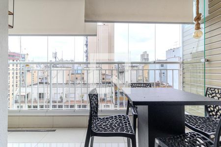Varanda de apartamento à venda com 1 quarto, 48m² em Vila Buarque, São Paulo