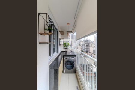 Varanda de apartamento à venda com 1 quarto, 48m² em Vila Buarque, São Paulo