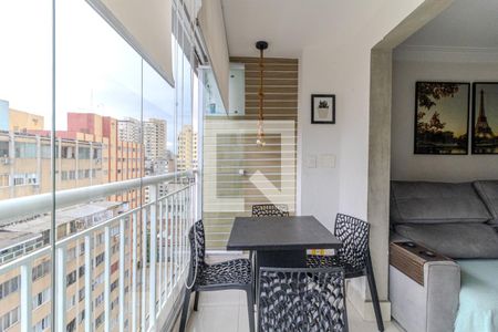 Varanda de apartamento à venda com 1 quarto, 48m² em Vila Buarque, São Paulo