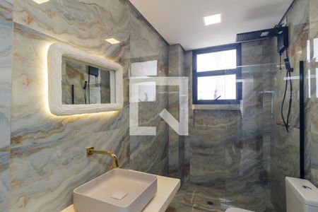 Banheiro de kitnet/studio para alugar com 1 quarto, 74m² em Centro Histórico de São Paulo, São Paulo