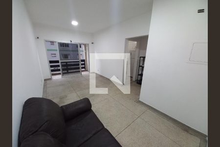 Sala/Quarto de apartamento para alugar com 1 quarto, 69m² em Centro, São Vicente